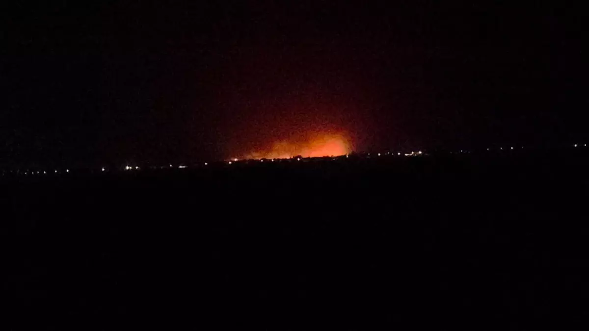 Mersin Göksu Deltası'nda Sazlık Yangını Çıktı