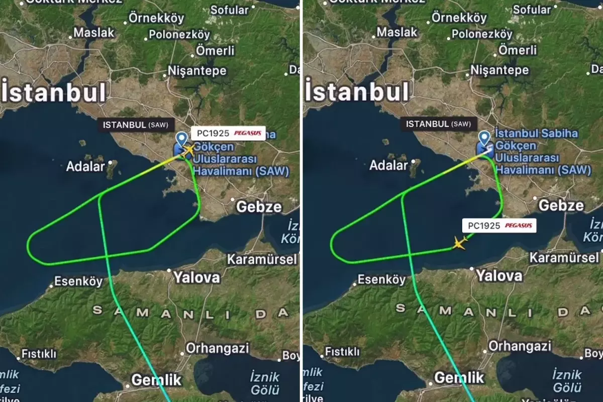 Sabiha Gökçen Havalimanı'nda sürpriz misafir! Uçak pisti pas geçti
