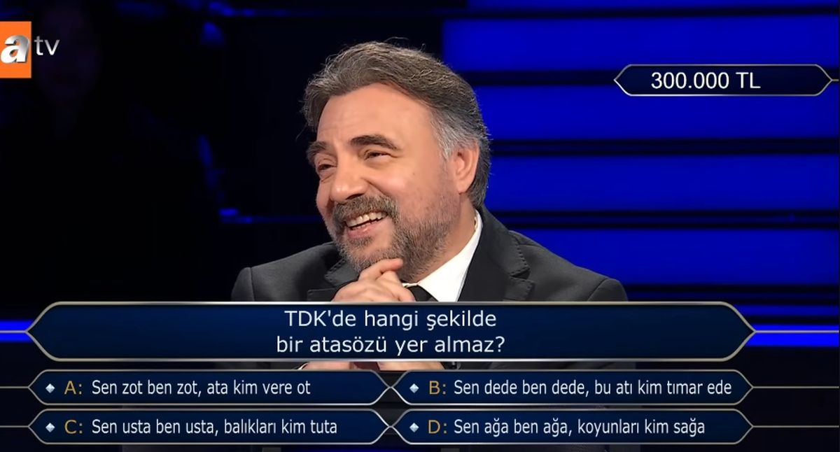 Sen dede ben dede, bu atı kim timar ede TDK'da var mı?