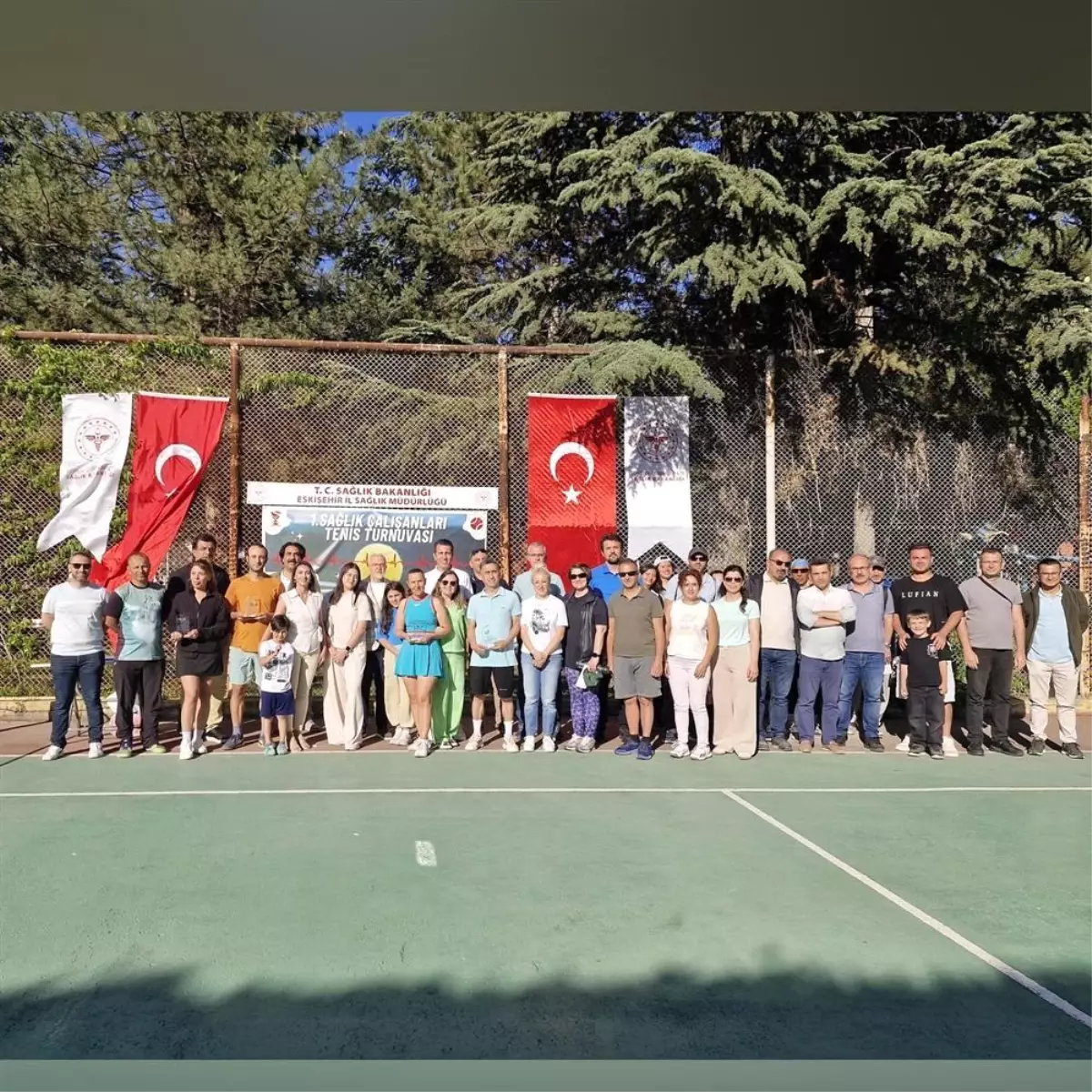 1. Sağlık Çalışanları Tenis Turnuvası Sonuçlandı