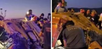 Aşırı hız yaptı, aracı hurdaya döndü! Sürücü ağır yaralı