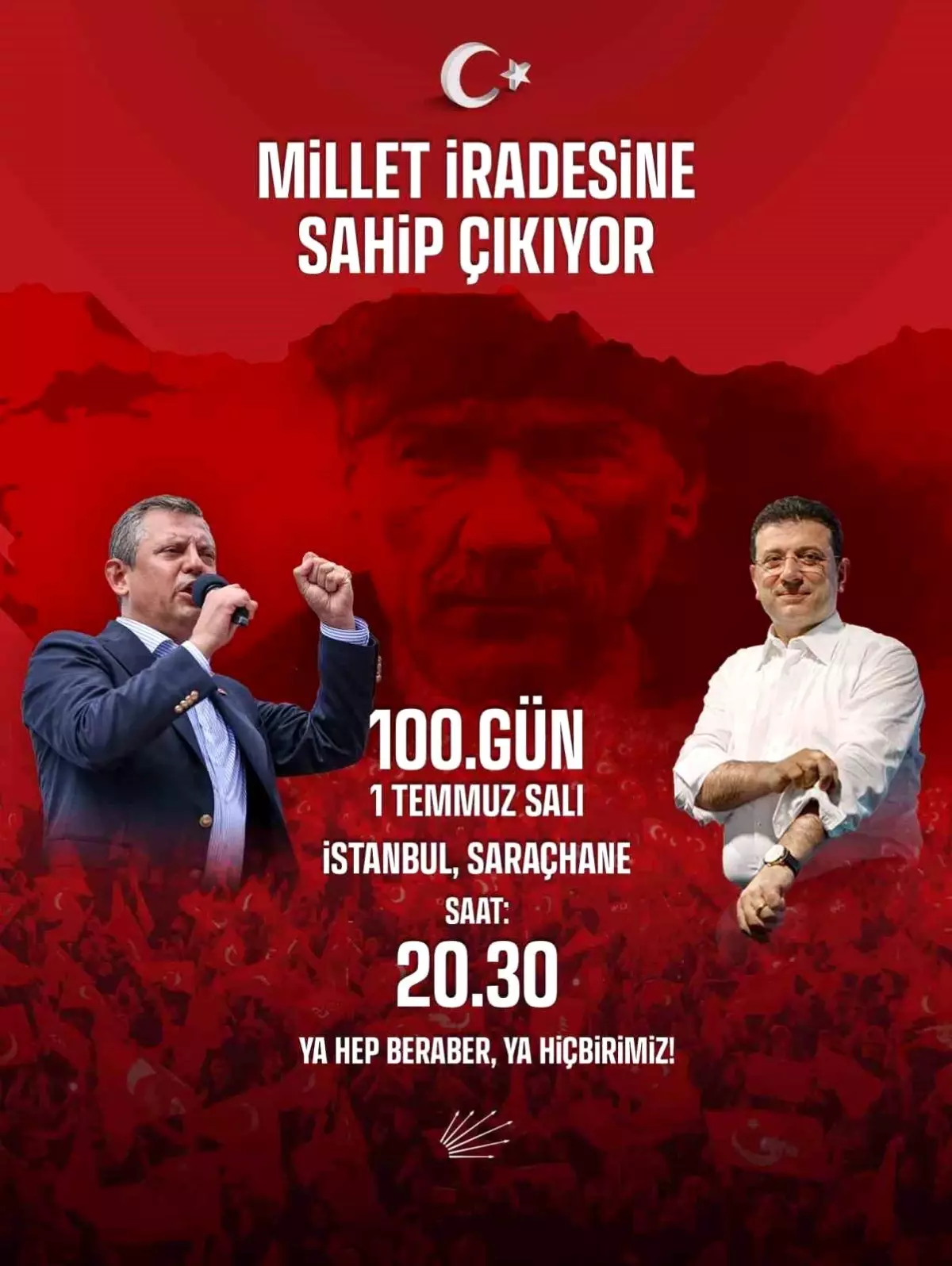 CHP Genel Başkanı Özgür Özel'den Miting Çağrısı
