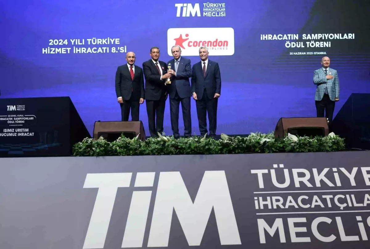 Corendon Airlines, Türkiye İhracatçılar Meclisi'nde Ödüllerle Dönüyor