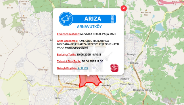 İstanbul ARNAVUTKÖY su kesintisi! 30 Haziran-1 Temmuz İSKİ Arnavutköy su kesintisi ne zaman bitecek, sular ne zaman gelecek?