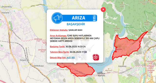 İstanbul BAŞAKŞEHİR su kesintisi! 30 Haziran-1 Temmuz İSKİ Başakşehir su kesintisi ne zaman bitecek, sular ne zaman gelecek?