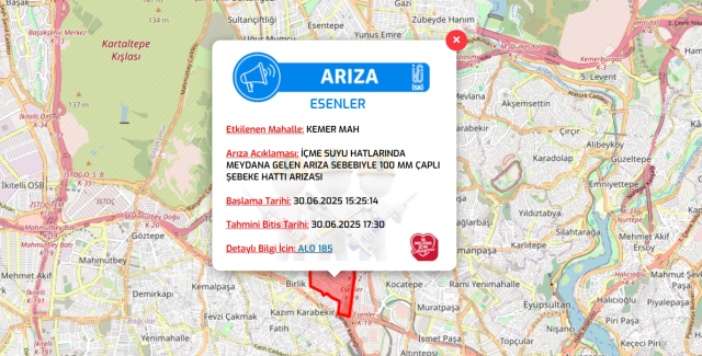 İstanbul ESENLER su kesintisi! 30 Haziran-1 Temmuz İSKİ Esenler su kesintisi ne zaman bitecek, sular ne zaman gelecek?