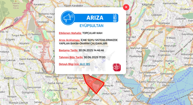 İstanbul EYÜPSULTAN su kesintisi! 30 Haziran-1 Temmuz İSKİ Eyüpsultan su kesintisi ne zaman bitecek, sular ne zaman gelecek? İstanbul EYÜPSULTAN su kesintisi! 30 Haziran-1 Temmuz İSKİ Eyüpsultan su kesintisi ne zaman bitecek, sular ne zaman gelecek?