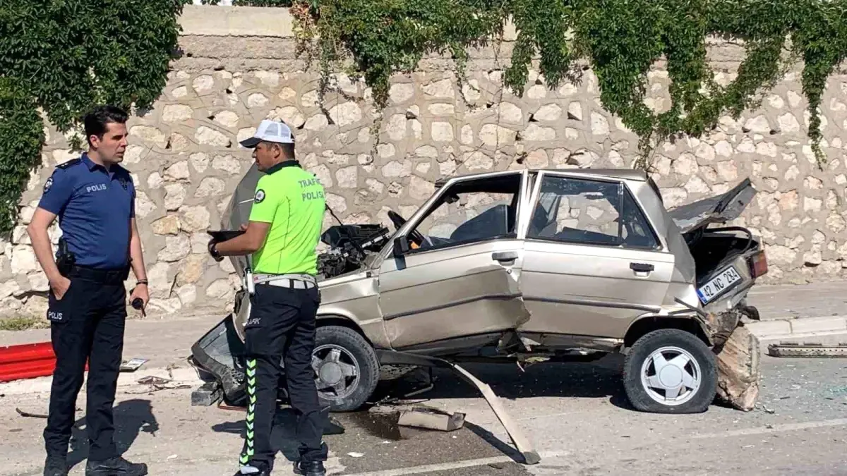Karaman'da Trafik Kazası: Sürücü Yaralandı