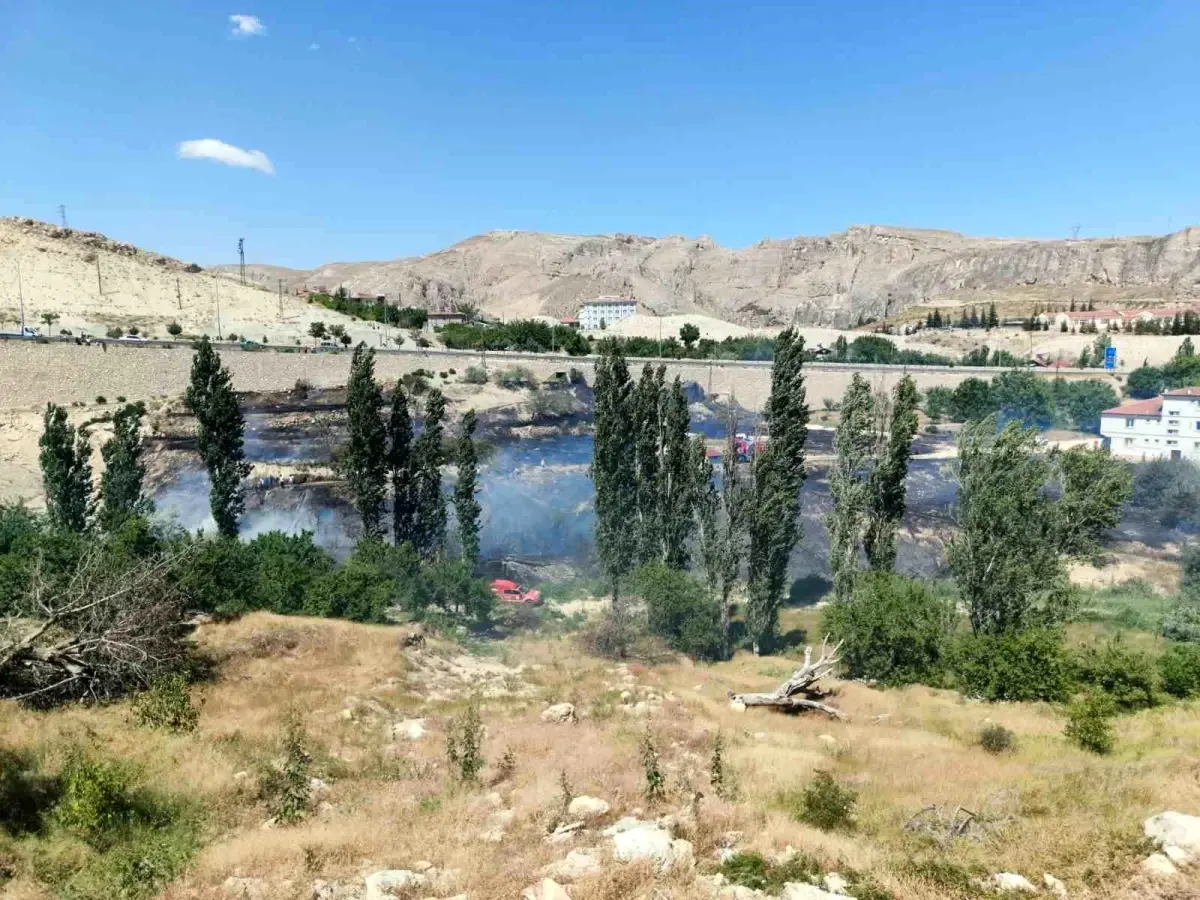 Malatya'da Ot Yangını Kontrol Altına Alındı