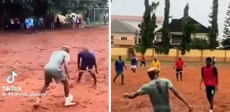 Osimhen'in futbol oynadığı saha gündem oldu