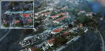 Seferihisar'da orman yangını: 345 haneli yazlık site küle döndü