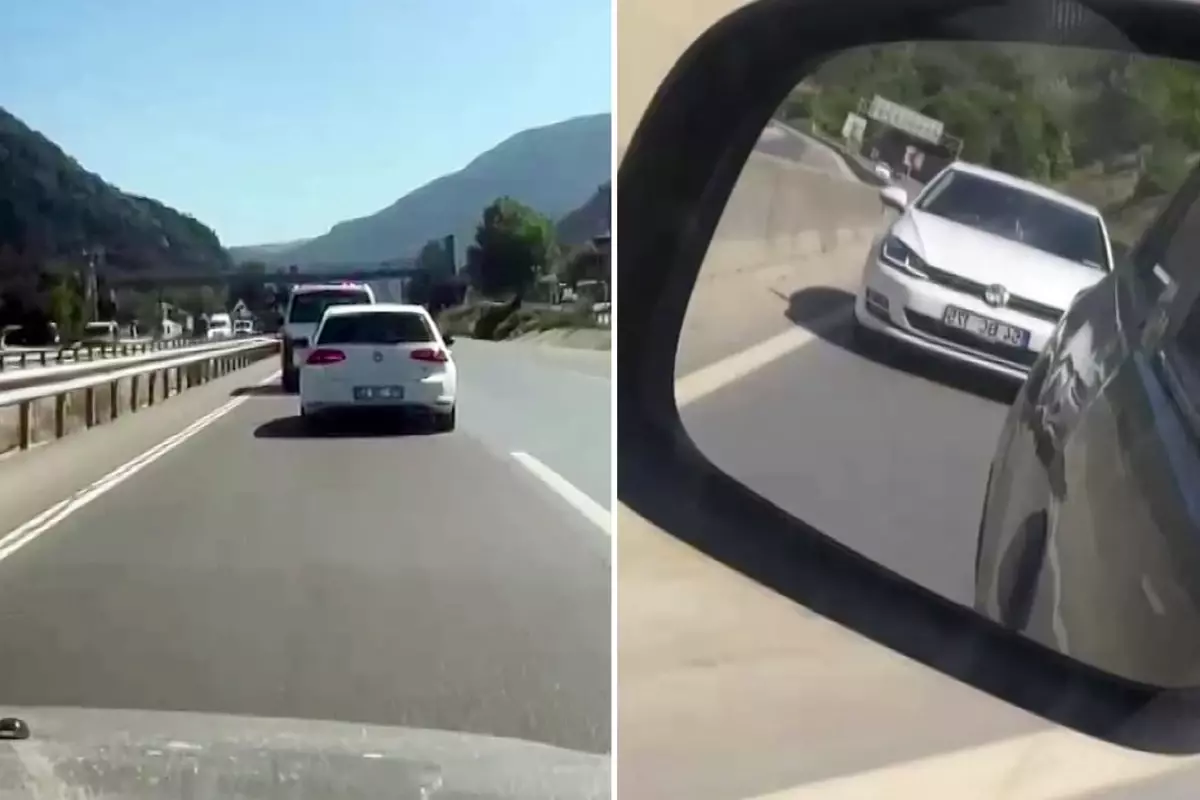 Sirenleri umursamadı, orman yangına giden ekibe yol vermedi
