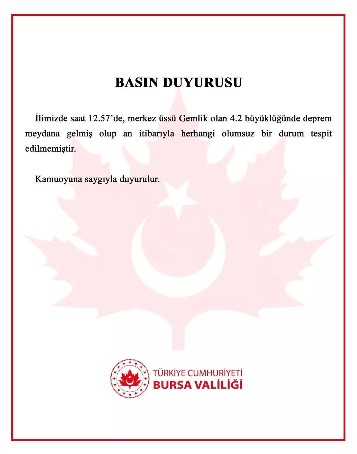 Bursa'da 4.2 Büyüklüğünde Deprem: Panic Anları Kamerada