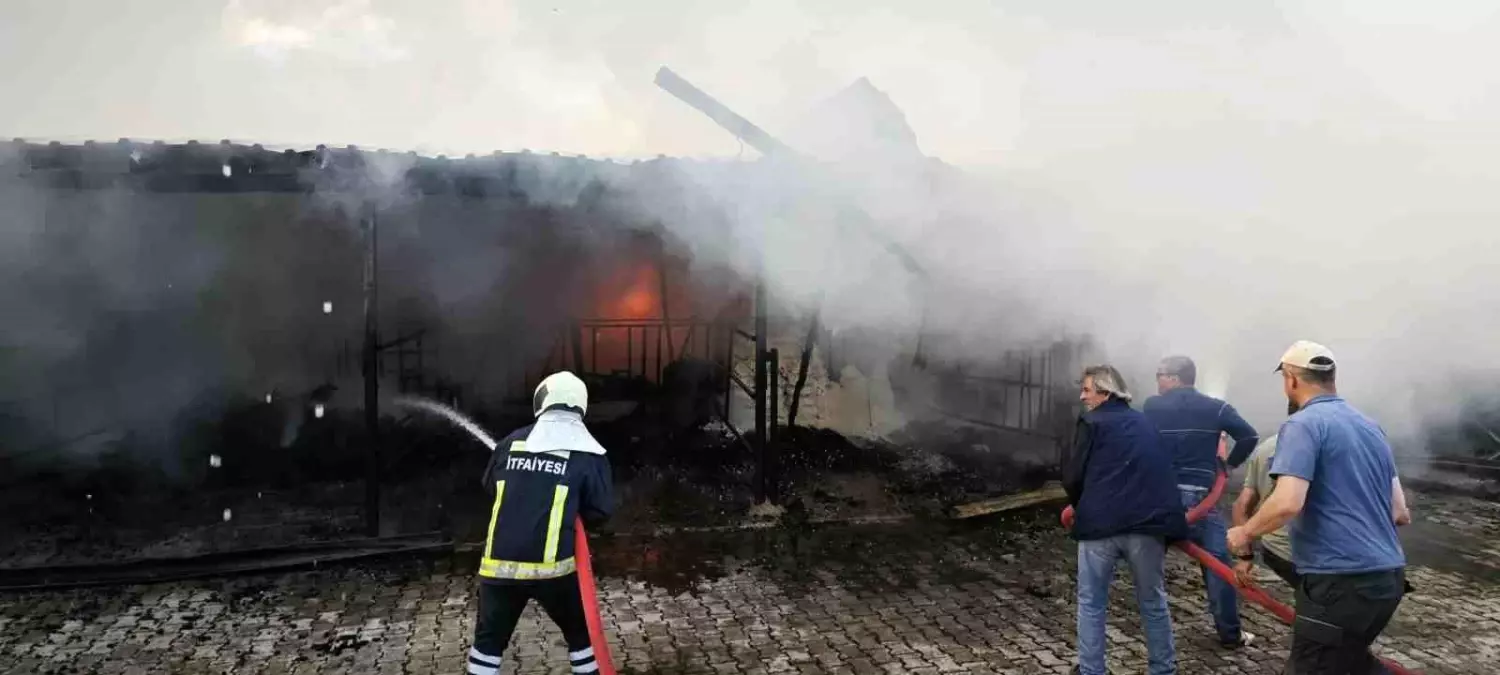 Isparta'da Depo Yangını Paniğe Neden Oldu