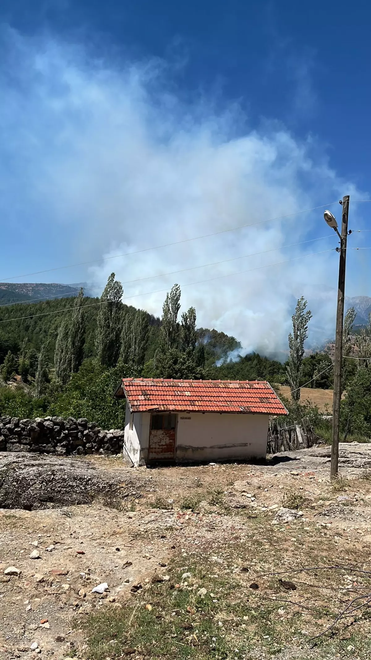 Isparta'daki Orman Yangınında Yayılma Hızı Yavaşladı