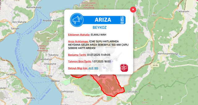 İstanbul BEYKOZ su kesintisi! 1-2 Temmuz İSKİ Beykoz su kesintisi ne zaman bitecek, sular ne zaman gelecek?