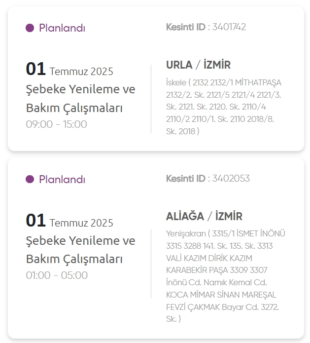 İzmir GEDİZ elektrik kesintisi! 1 Temmuz İzmir'de elektrik kesintisi ne zaman bitecek, elektrikler ne zaman gelecek?