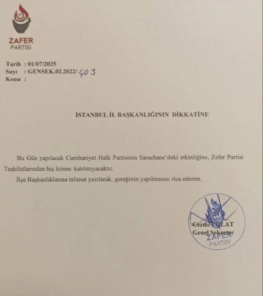 Ümit Özdağ'dan CHP'lileri kızdıracak Saraçhane kararı Ümit Özdağ'dan CHP'lileri kızdıracak Saraçhane kararı