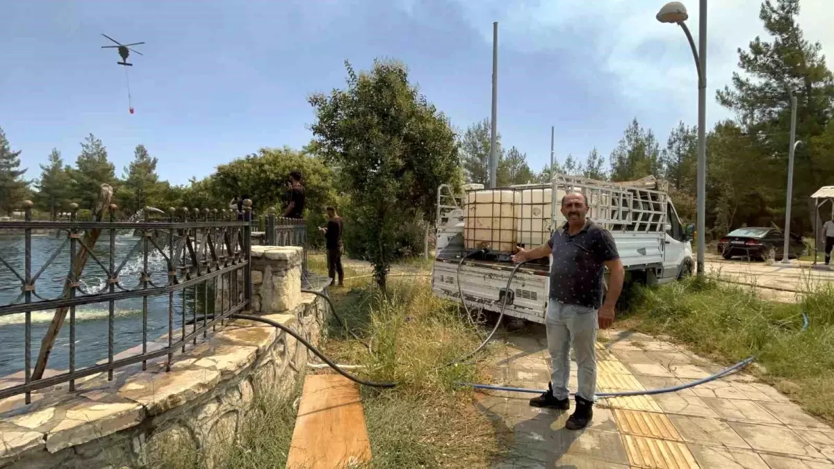 Hatay'daki Orman Yangınına Vatandaş Desteği