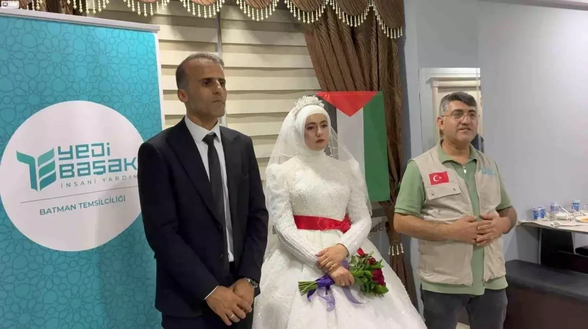 Batmanlı Çift Düğün Sofrasını Gazze'deki İhtiyaç Sahiplerine Ulaştırdı
