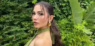 Demet Özdemir havuzda güneş banyosu yaptı