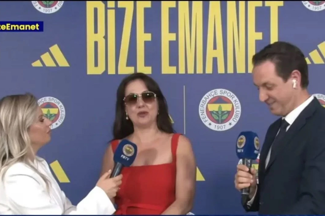 The red outfit Meltem Cumbul wore at the Fenerbahçe launch made her a target