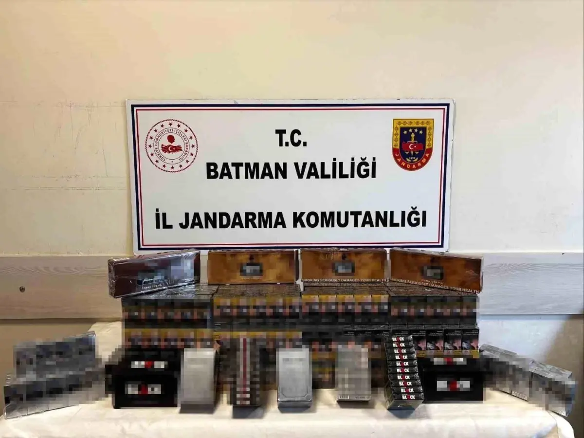 Batman'da 784 Paket Kaçak Sigara Ele Geçirildi
