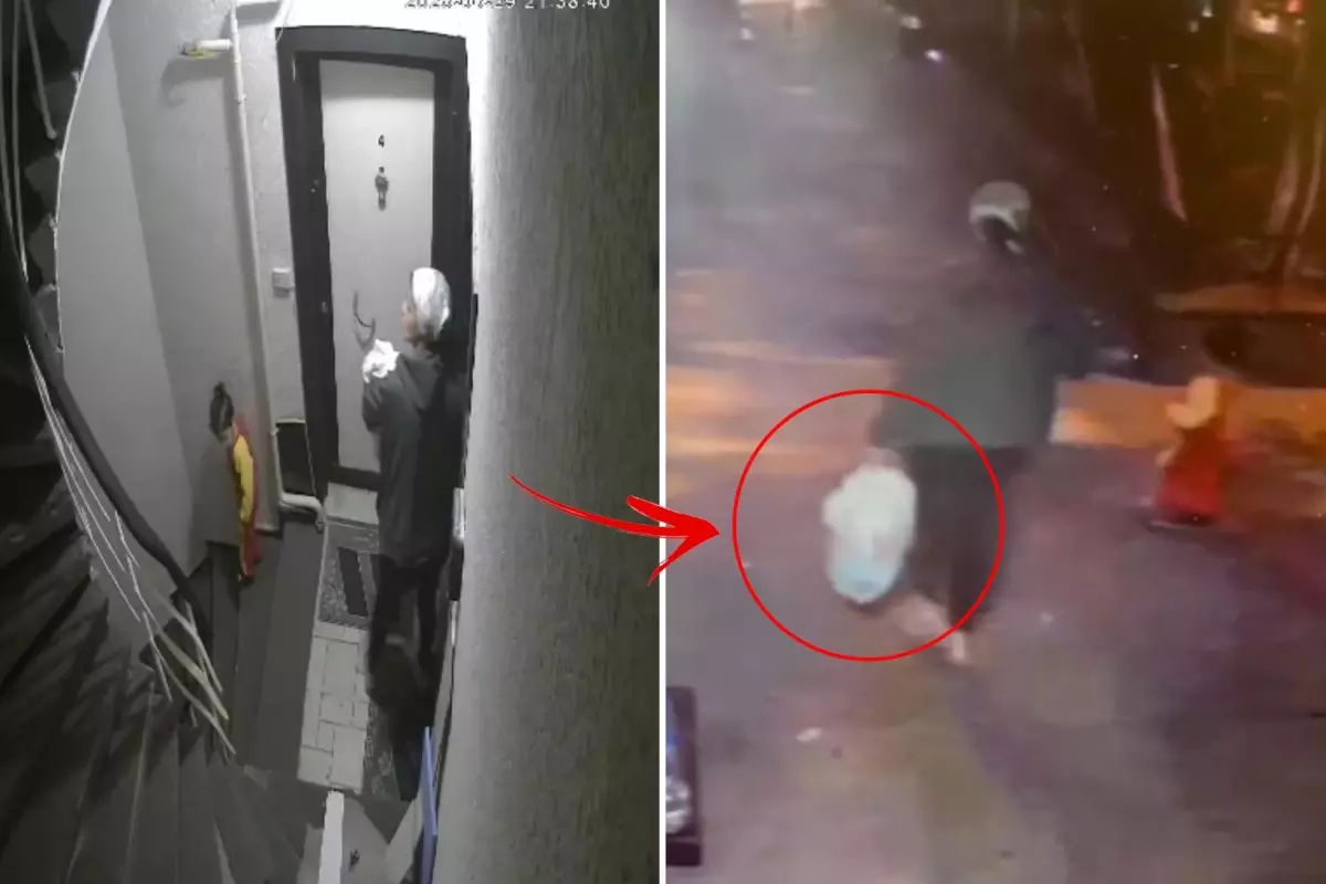 Bebeğini poşetle çöpe atıp ölüme terk etti