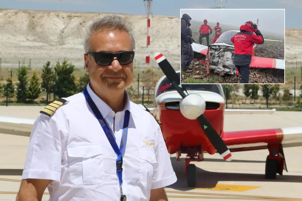 Düşen uçağın pilotunun çocukluk hayalı yarım kaldı