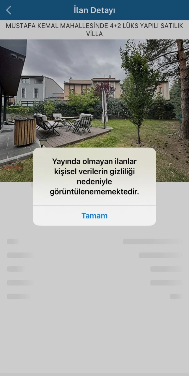 Kılıçdaroğlu's office sale announcement was suddenly removed