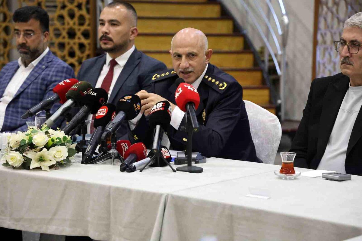 Konya Emniyet Müdürü Suç Oranlarını Düşürdüklerini Açıkladı