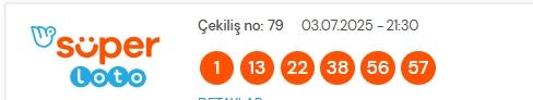 Süper Loto sonuçları açıklandı ! 3 Temmuz Perşembe Süper Loto kazanan numaralar neler? Süper Loto sonuçlarına ne zaman, nereden bakılır?