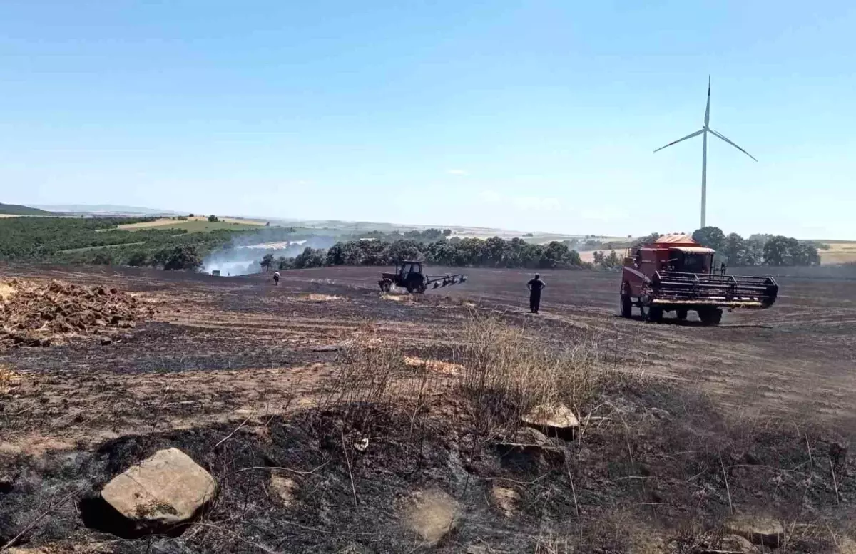 Malkara'da Tarla Yangını: 20 Dönüm Alan Zarar Gördü