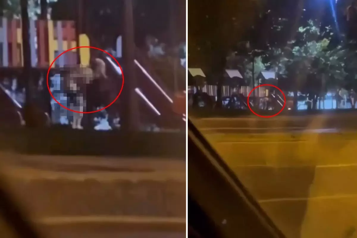 Uzun süredir fuhuş skandallarına konu olan ilçede tepki çeken bir görüntü daha
