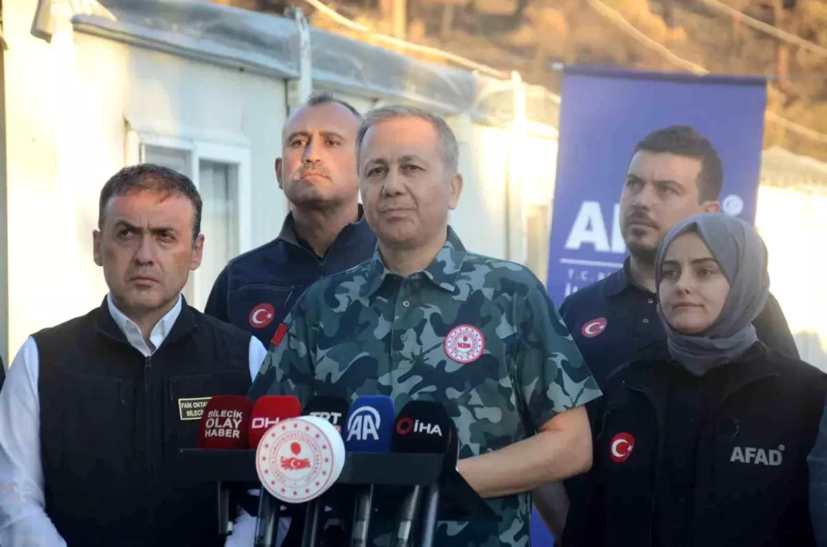 Bakan Yerlikaya: 'Bilecik'te 360 hektar tarım alanının zarar gördüğünü tespit ettik'