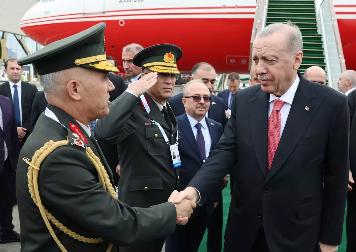 Cumhurbaşkanı Erdoğan, Azerbaycan'da / Video eklendi