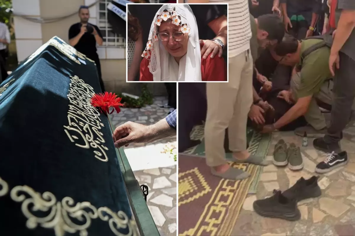 Düşen uçakta hayatını kaybeden pilot son yolculuğuna uğurlandı, oğlu fenalaştı