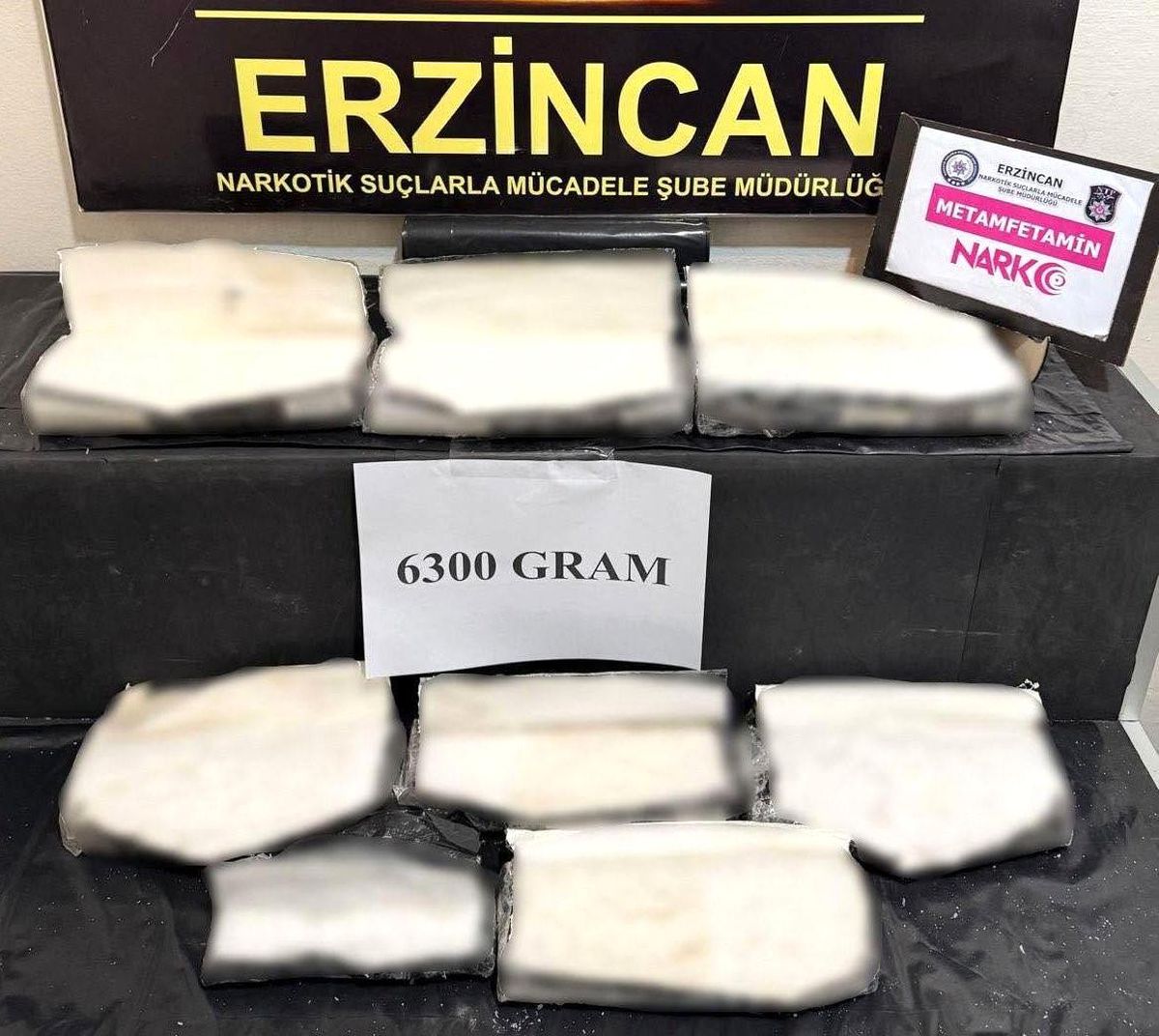 Erzincan'da Uyuşturucu Operasyonu: 6 Kilo 300 Gram Metamfetamin Ele Geçirildi