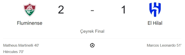 Fluminense Al Hilal maç özeti ve golleri! (VİDEO) Fluminense Al Hilal geniş özeti! Golleri kim attı, maç kaç kaç bitti?
