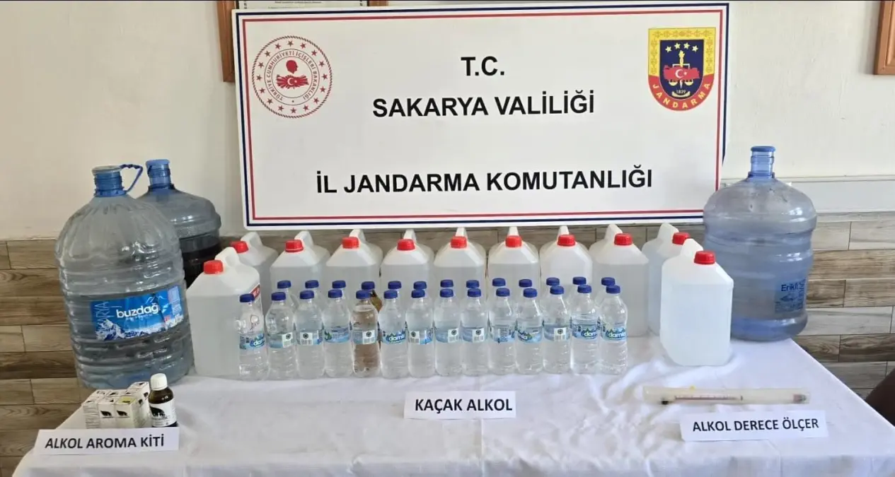 Sakarya'da Kaçak İçki Üreten Şahıs Yakalandı