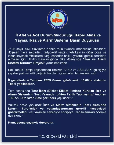Kocaeli sirenler neden çalıyor, Kocaeli'de ne oluyor?