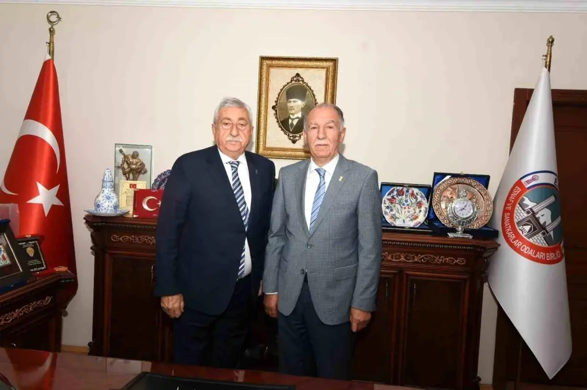 TESK Genel Başkanı Palandöken, Erzurum Esnaf ve Sanatkarlar Odasını Ziyaret Etti