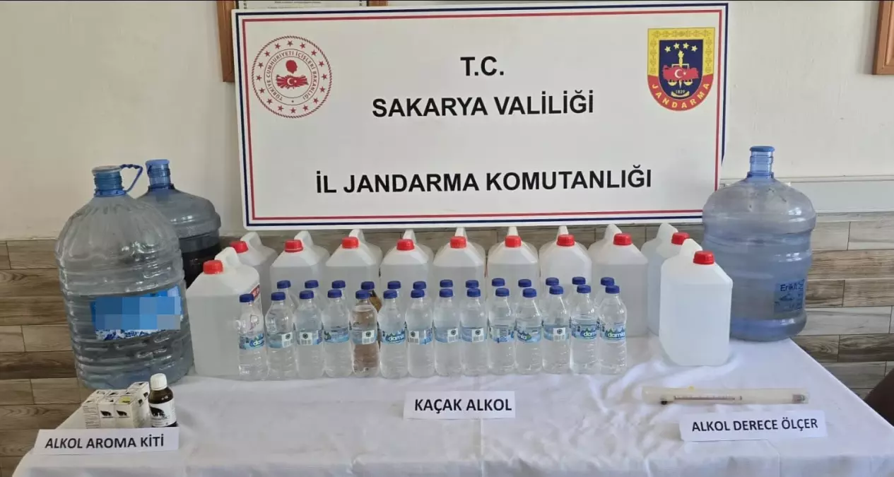 Sakarya'da Sahte İçki Operasyonu: 115 Litre Ele Geçirildi