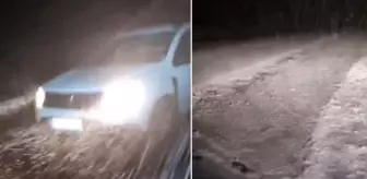 Türkiye sıcaktan kavrulurken bir şehir gece yarısı karla kaplandı