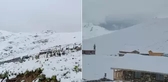Üç ilimize temmuz ayında lapa lapa kar yağdı