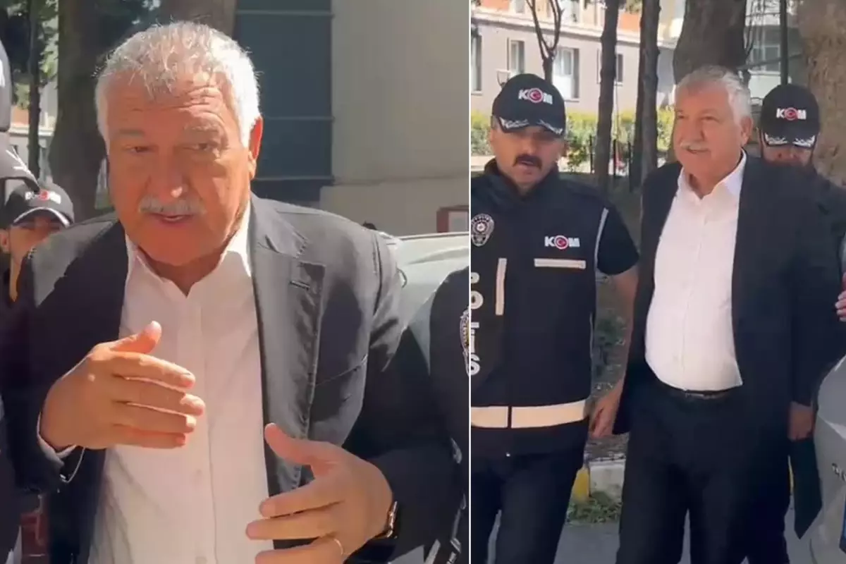 Adana Büyükşehir Belediye Başkanı Zeydan Karalar'ın gözaltına alındığı anlar