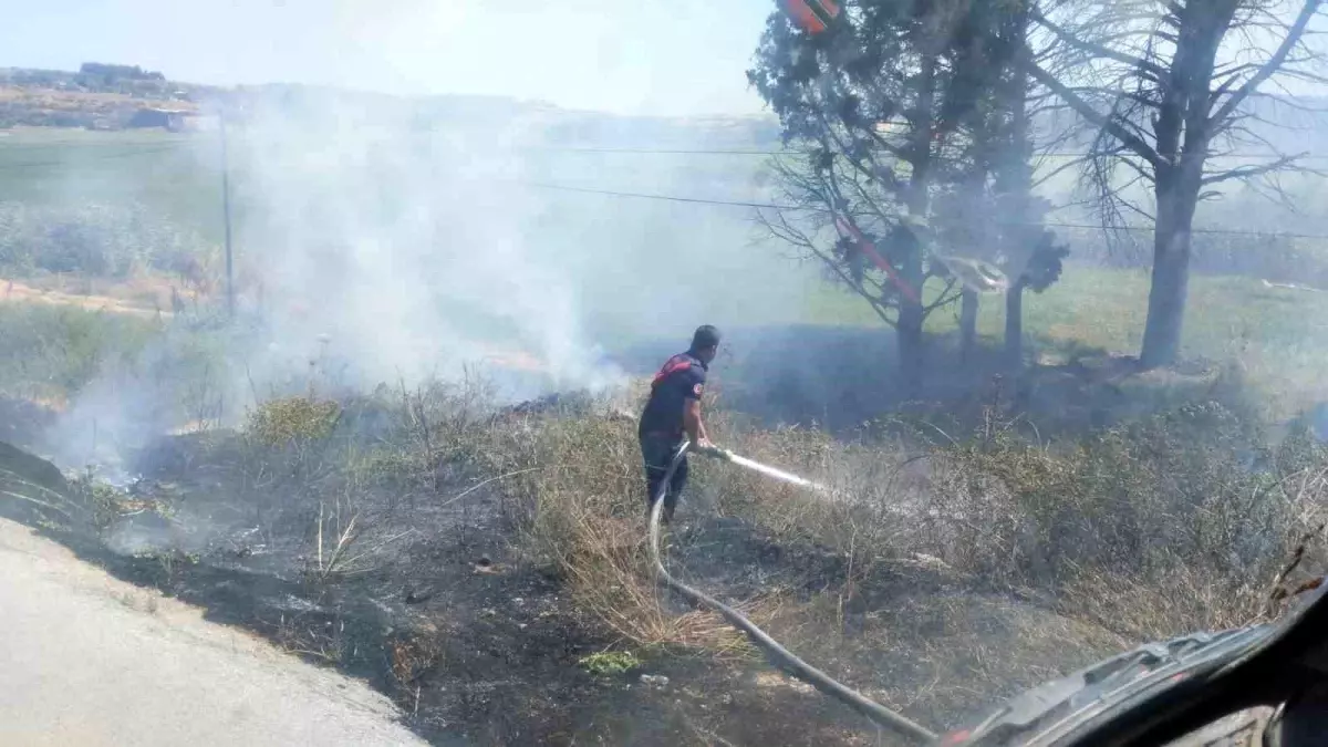 Bandırma'da Çıkan Ot ve Çöp Yangınları Söndürüldü