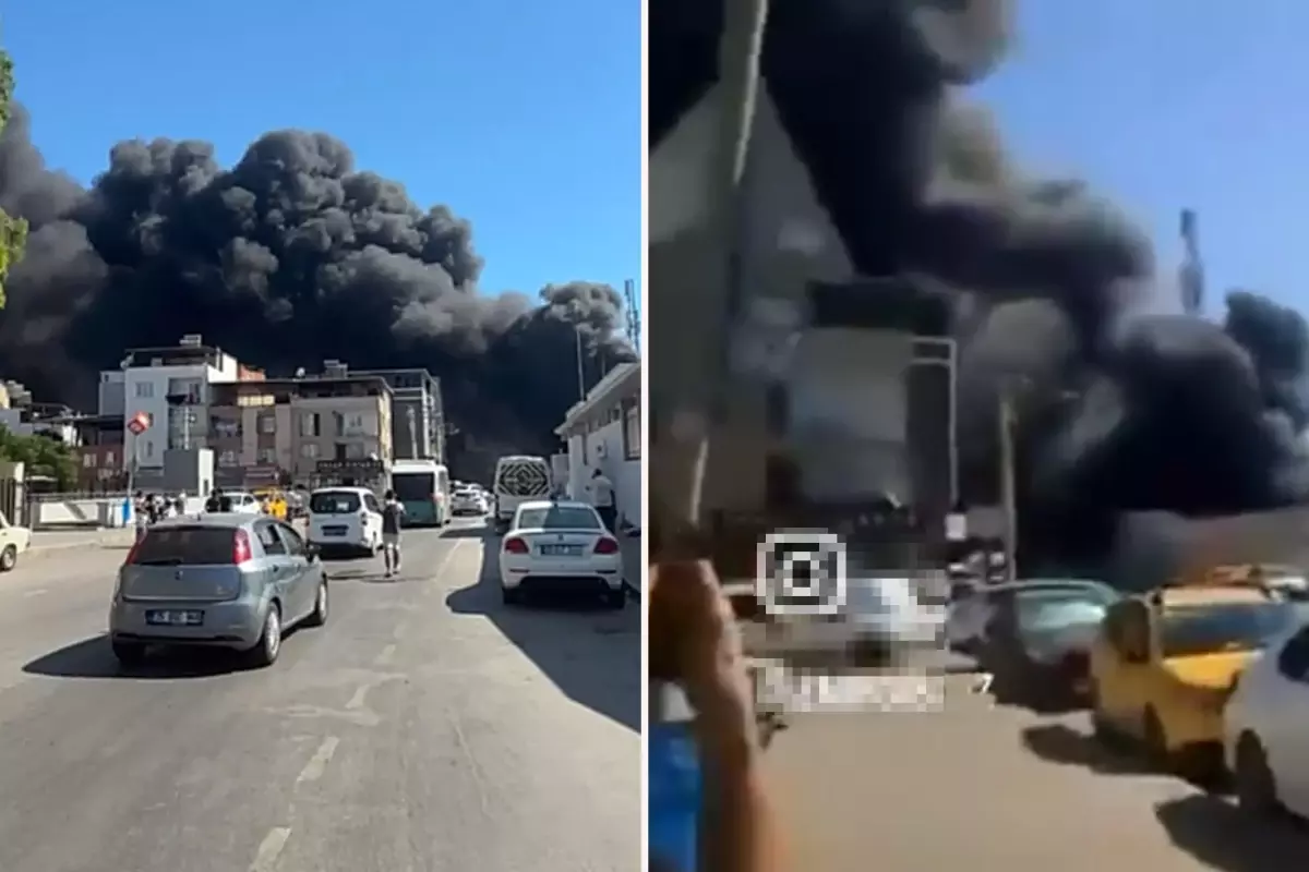 Buca'da toplanmayan çöpler alev alev yandı