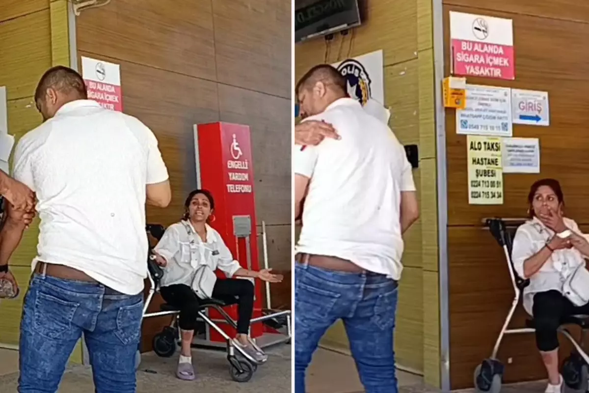 Gözü dönen kadın, parkta kocasını bıçakladı