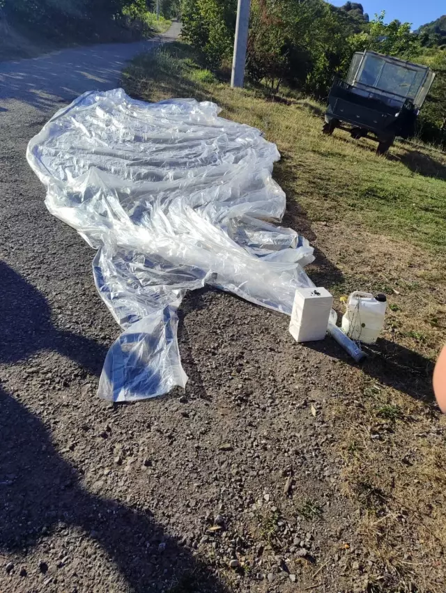 Parachute-like Object Floating in the Sky in Akyazı Examined After Falling